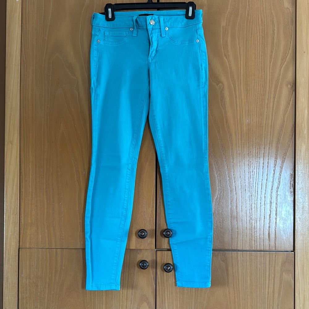Bebe Blue Skinny Jeans Stretchy Denim